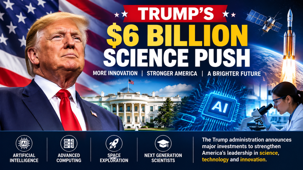 Trump's science and technology agenda puts American innovation, AI, and space exploration in the spotlight.